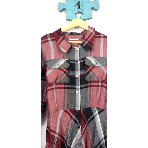 Soft Surroundings 1X Red Plaid Gayle Tartan Dress - Picture 8 of 12